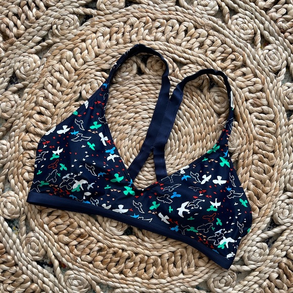 PATAGONIA Bird Print Bikini Swim Top, XL - Picture 1 of 9